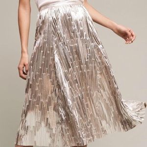 Maeve Eclat Metallic MIDI Skirt